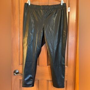 NWT Old Navy leather look leggings